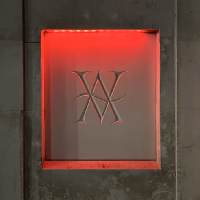 A neon sign outside a club