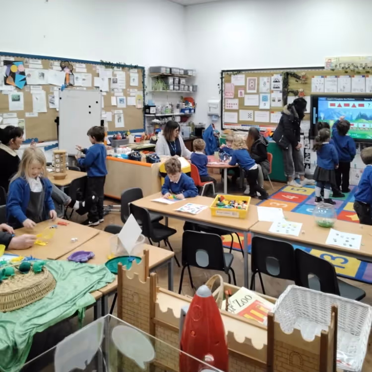 Kids in a school classroom
