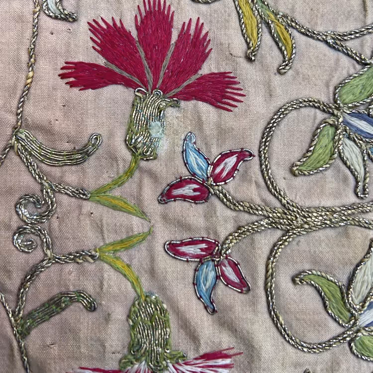 Embroidered fabric