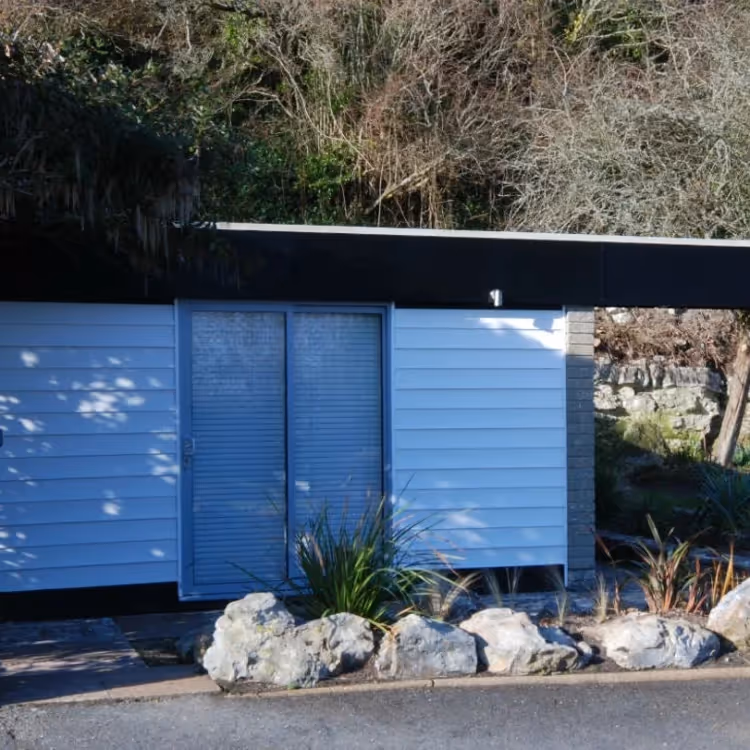 A small 1970s style house