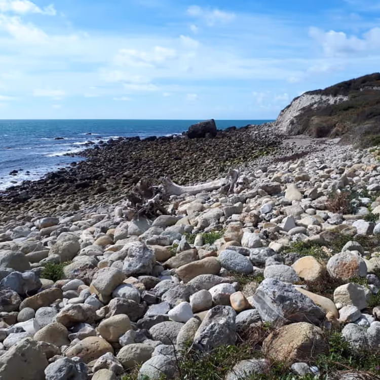 Rocks and pebbles on a beach