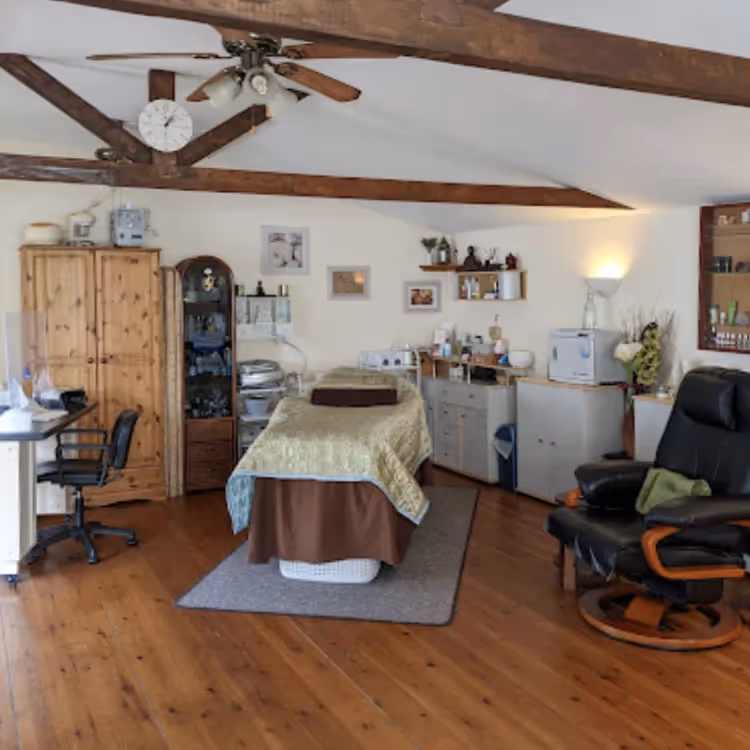 A beauty salon in a converted barn