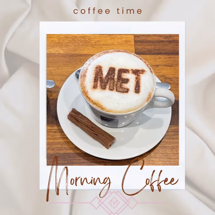 An advert for morning coffee