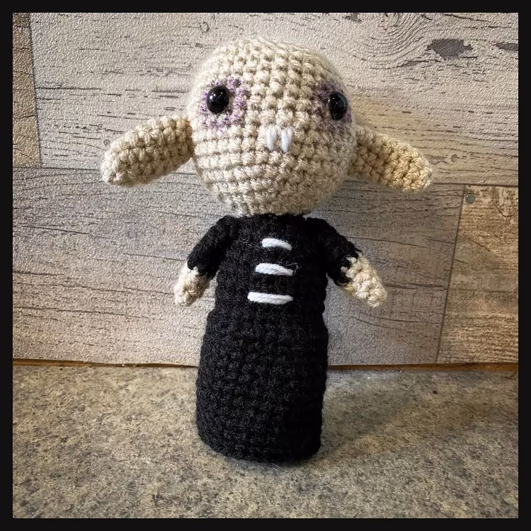 A hand crocheted critter