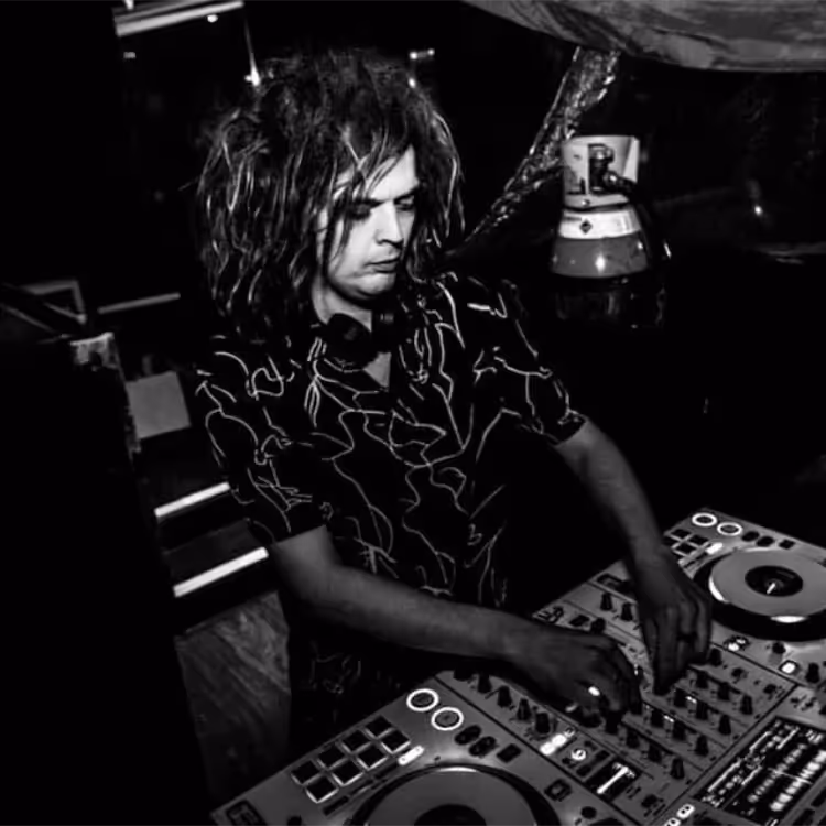 A DJ in a dance club