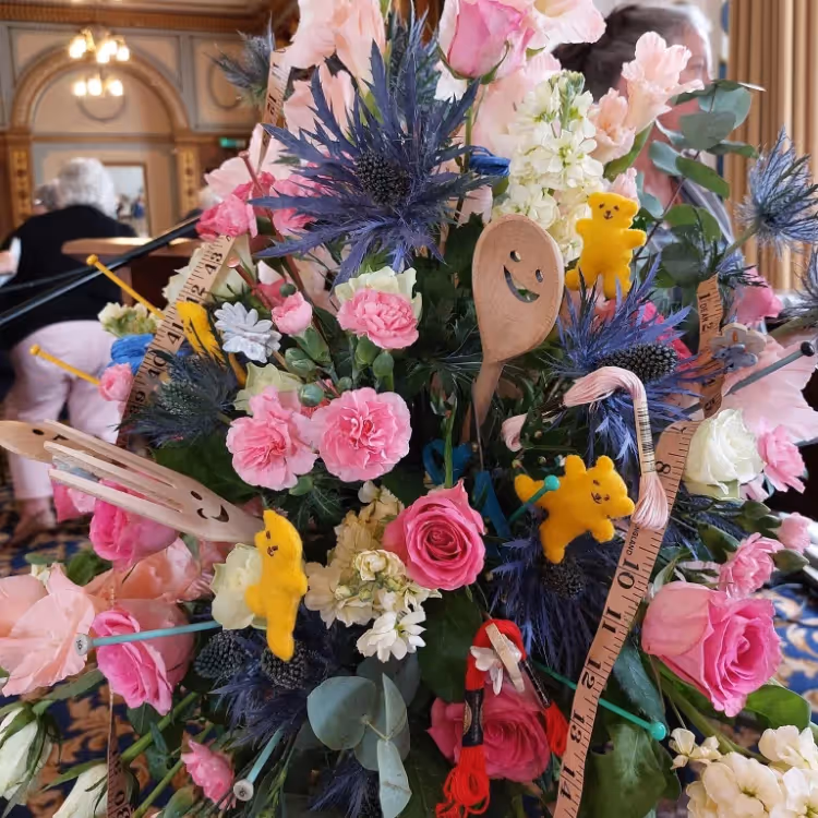 A grand flower display
