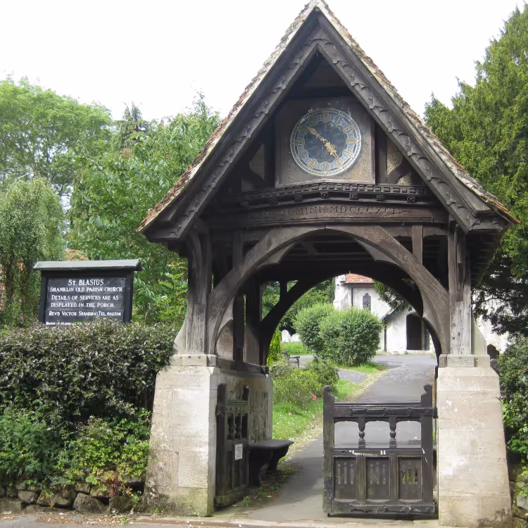 The lychgate of an old church