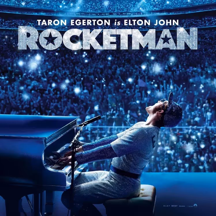 An advert for a film called Rocketman