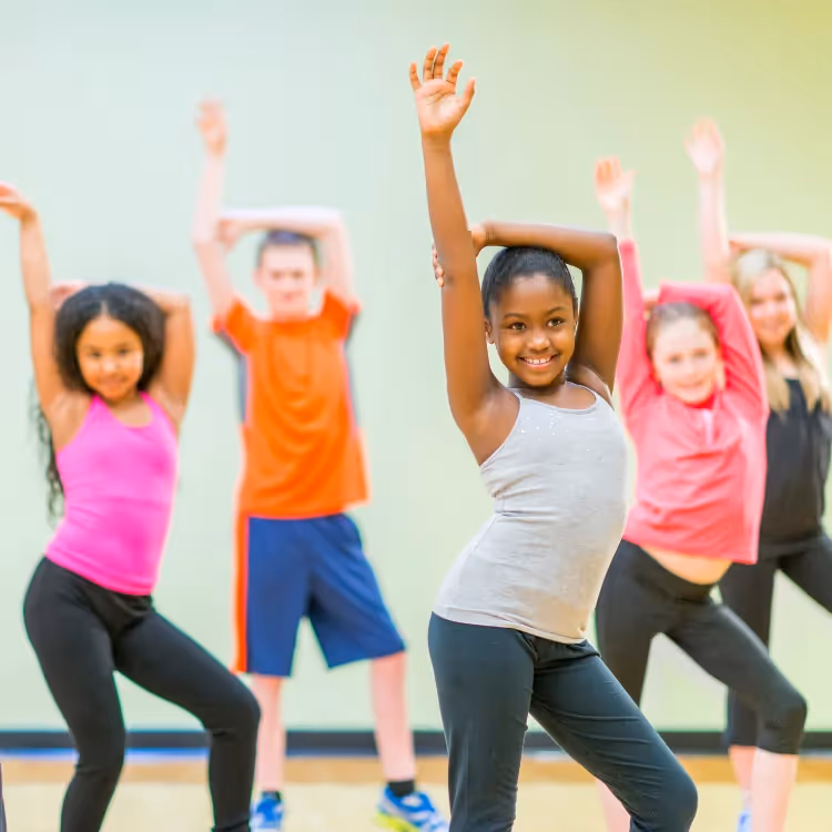 Kids in a dance class