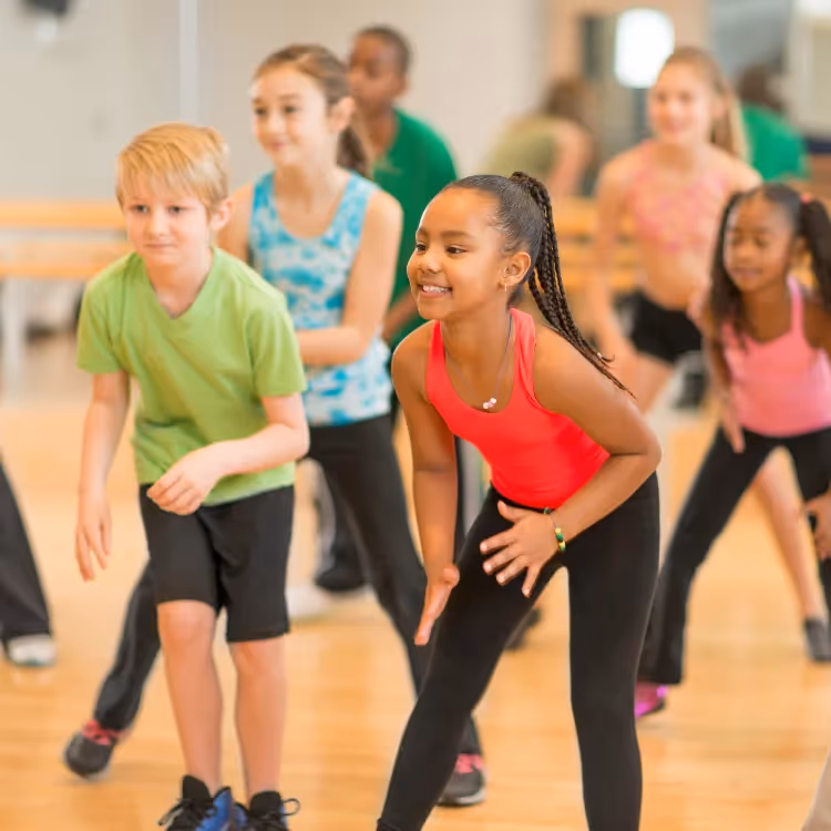 Kids in a dance class