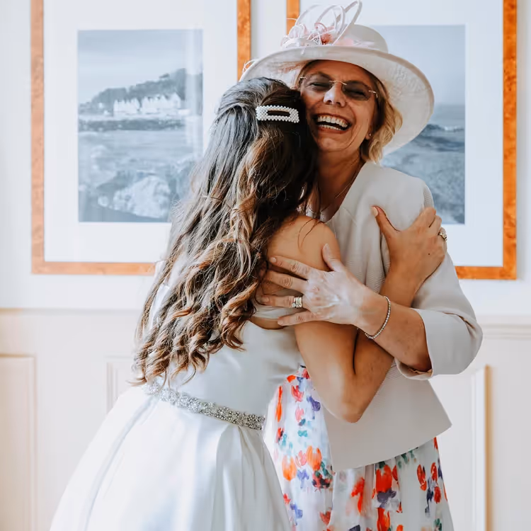 A bride and her mother
