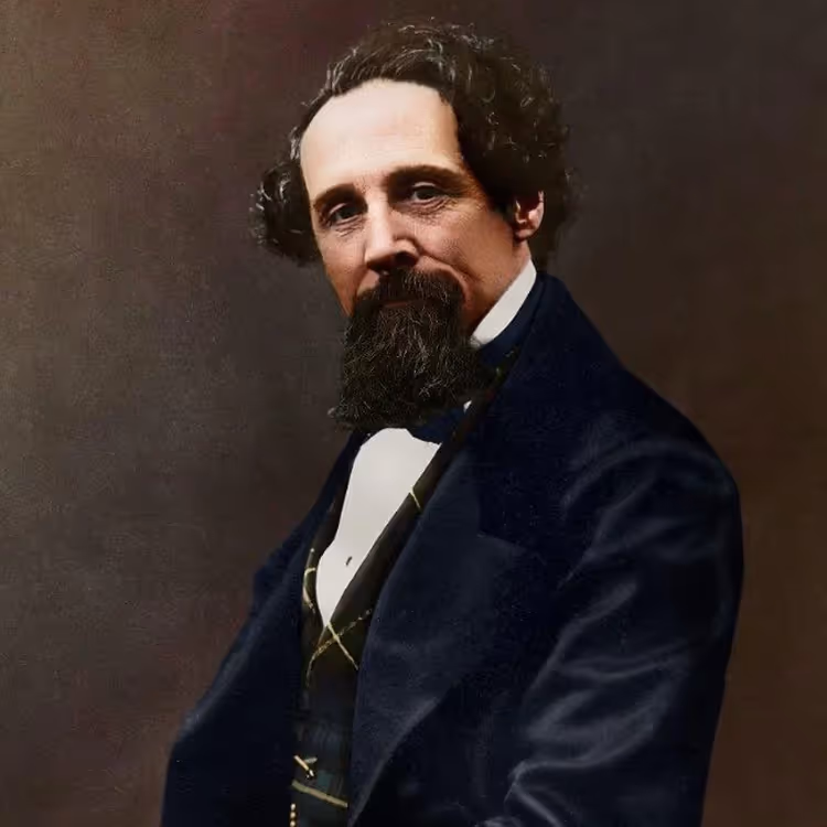 A potrait of author Charles Dickens