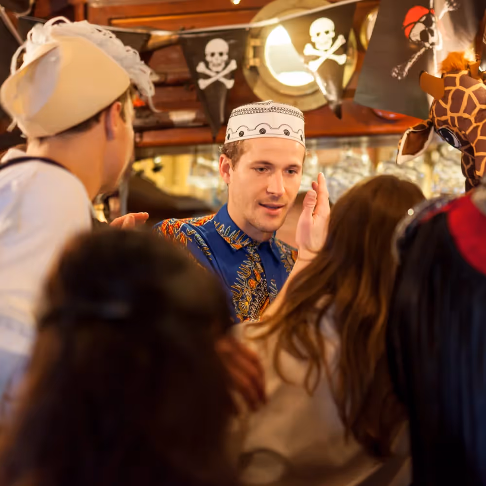 Pirate festivities in a pub