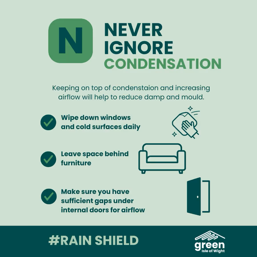 An advert for ignoring condensation