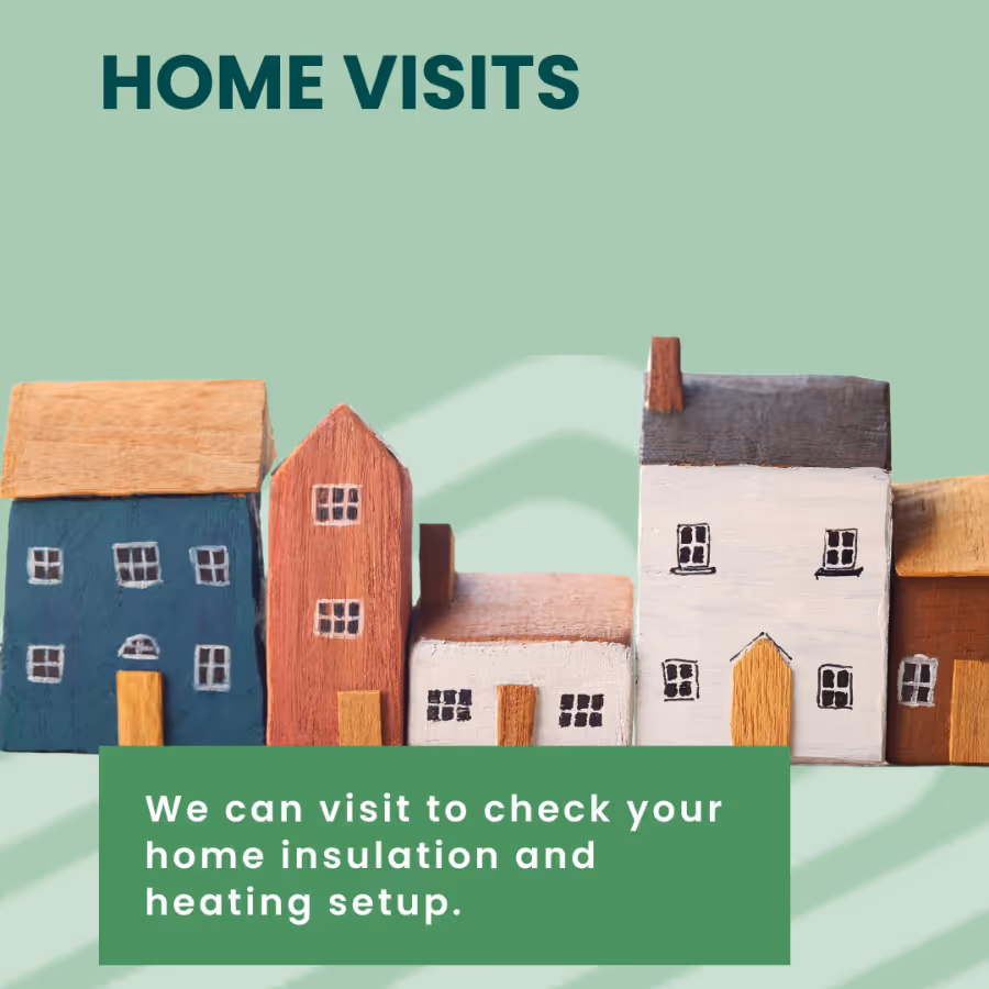 An advert for energy advice home visits