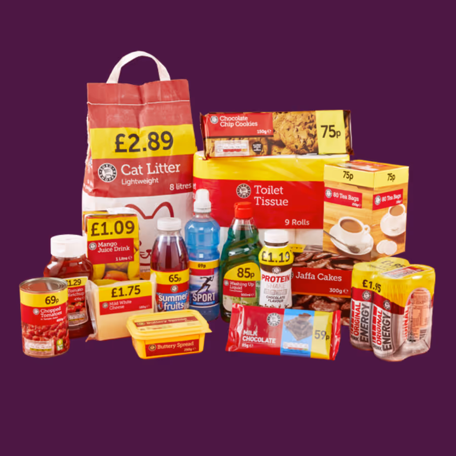 An advert for groceries
