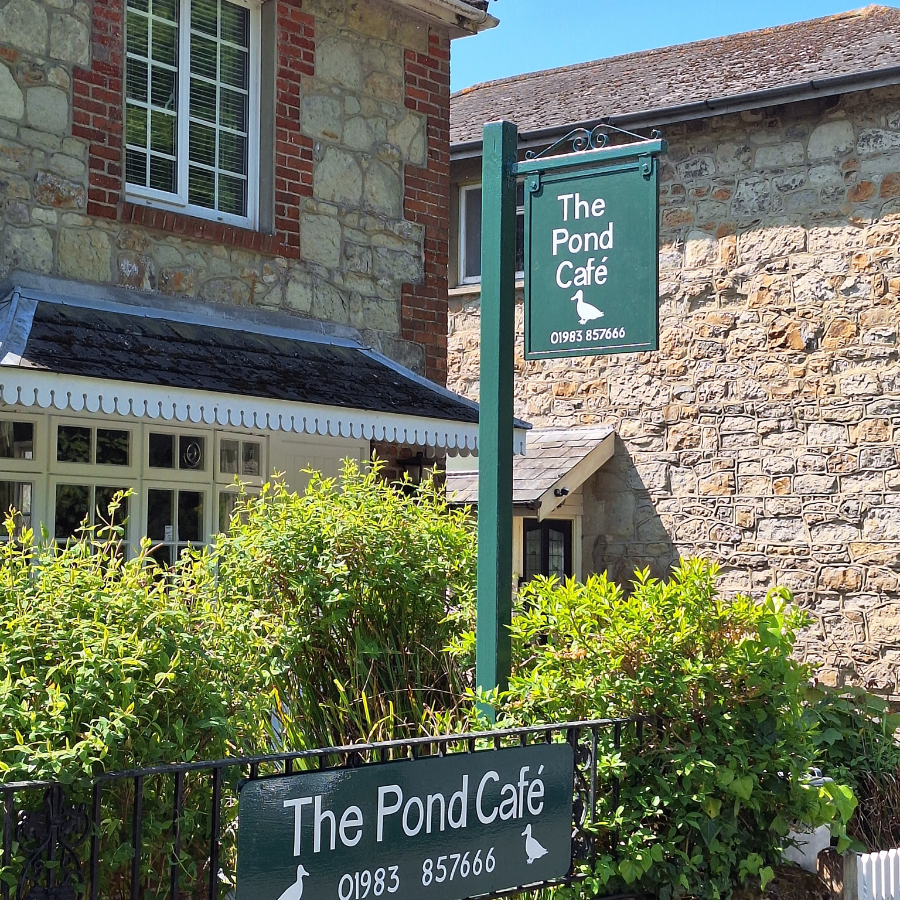 A cafe in a period stone building