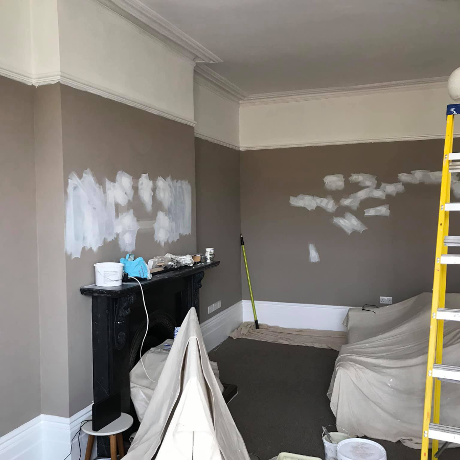 A room being decorated