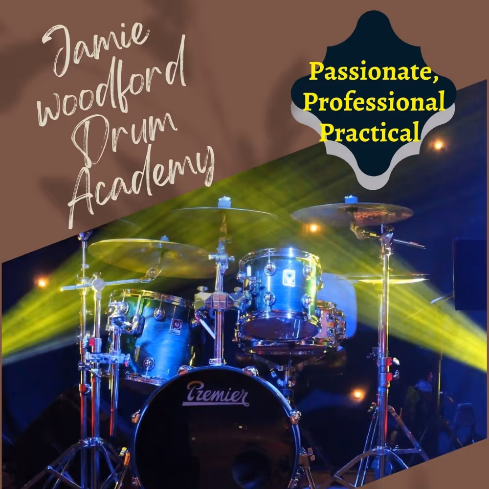 An advert for a drum tutor.