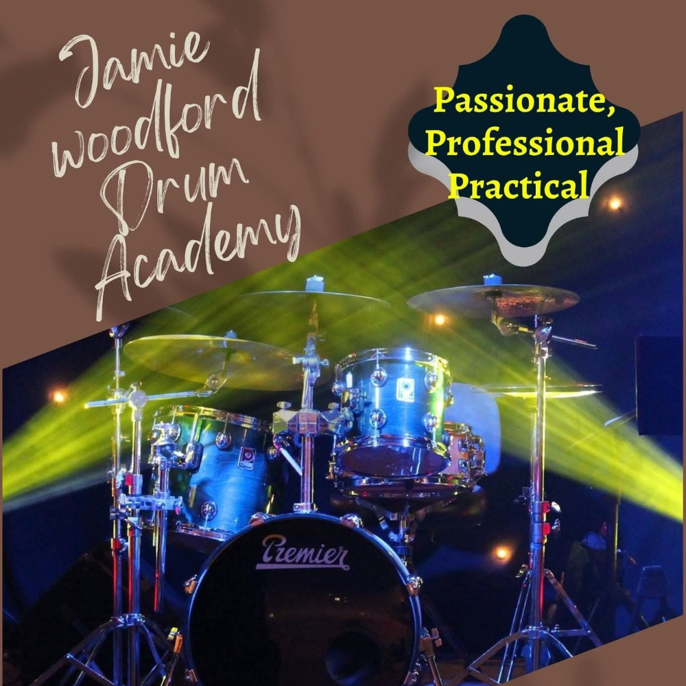 An advert for a drum tutor.