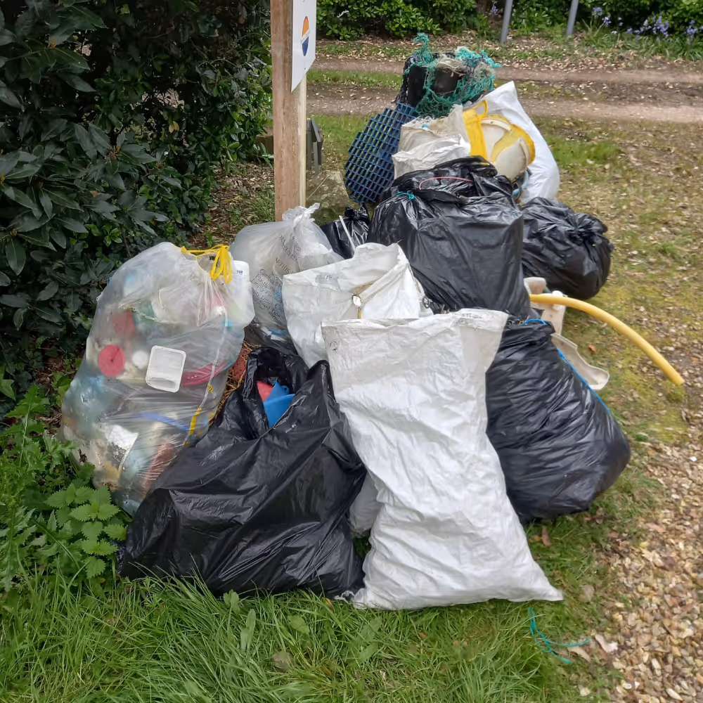 Bags of rubbish.