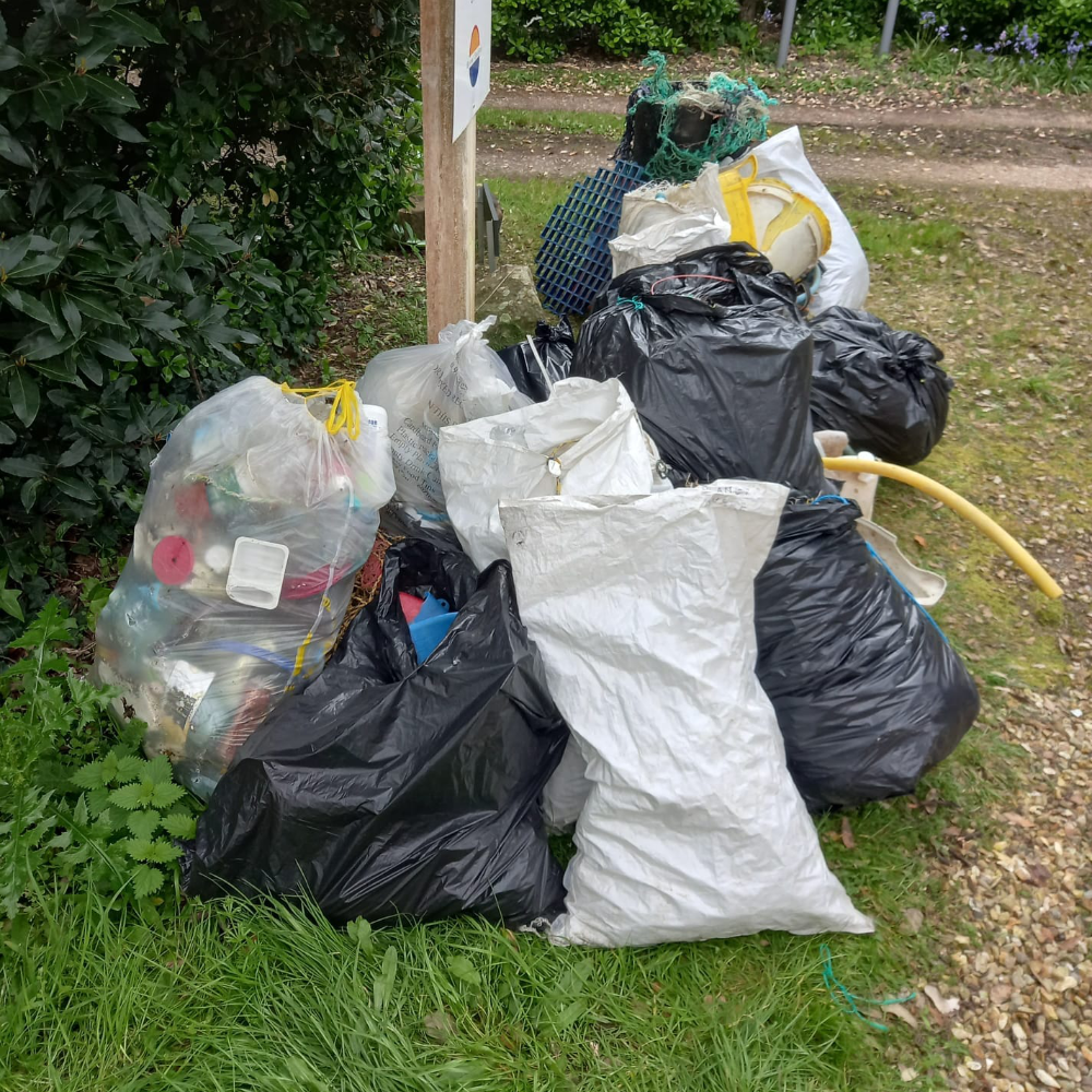 Bags of rubbish.