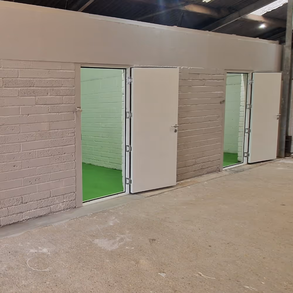 A self storage unit.