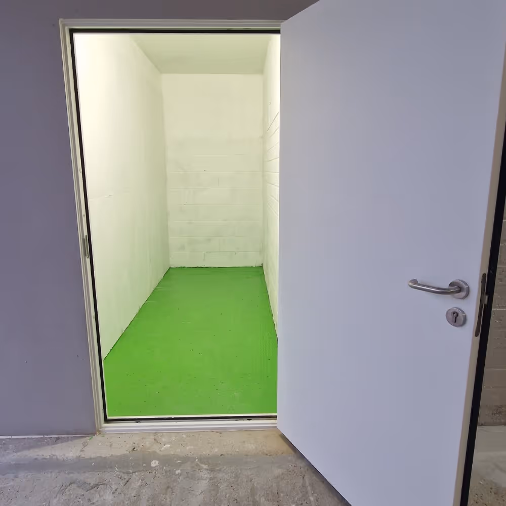 A self storage unit.