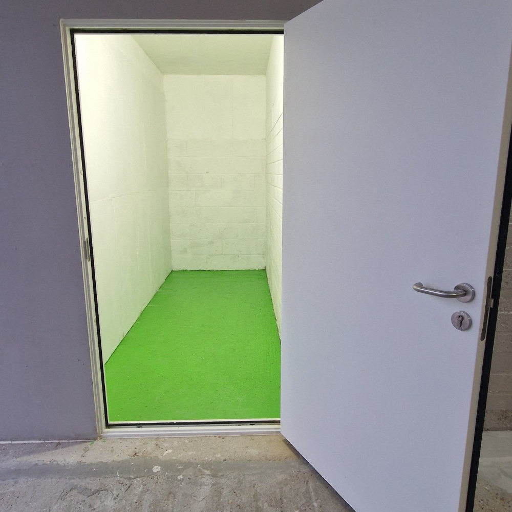 A self storage unit.