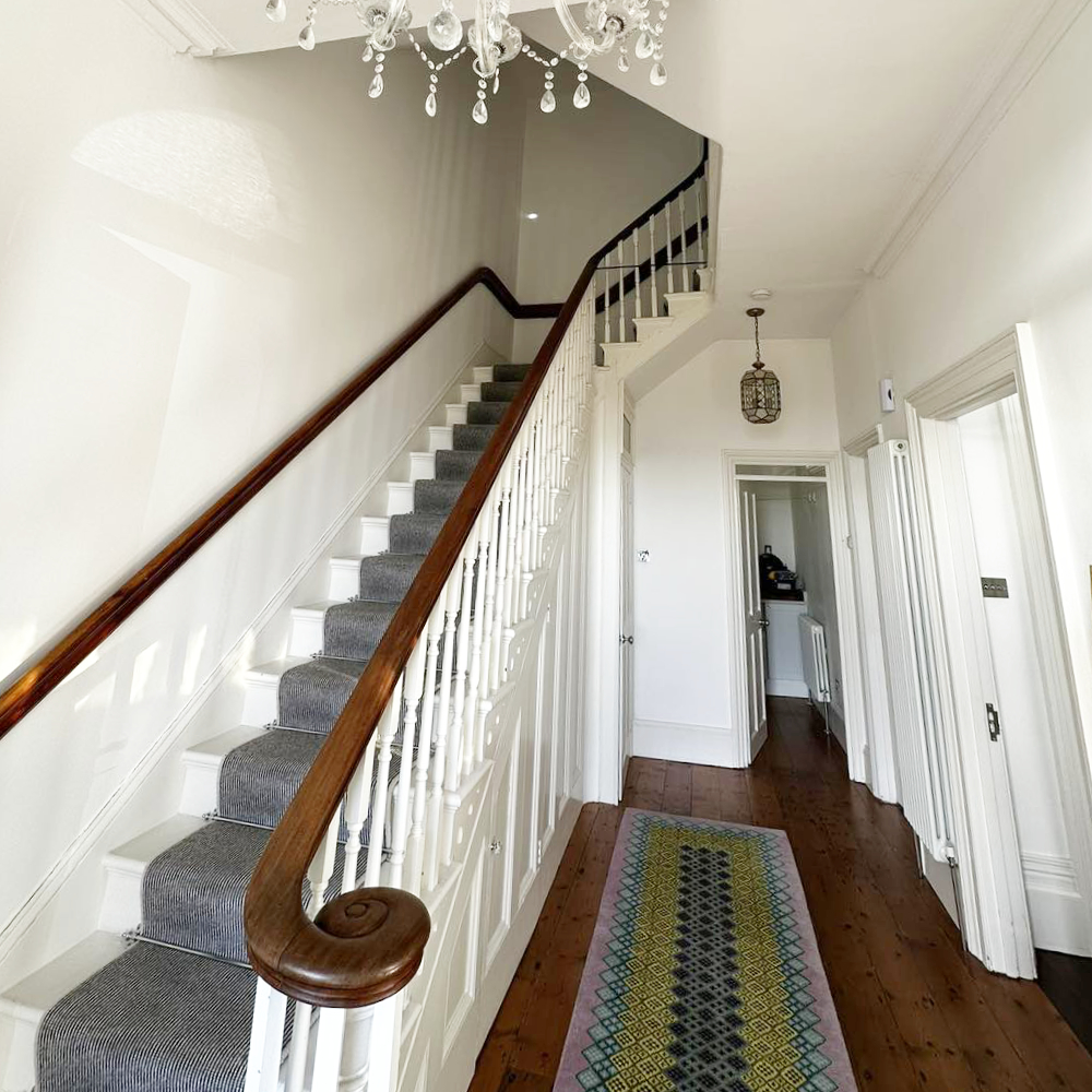 The hallway of a period house.