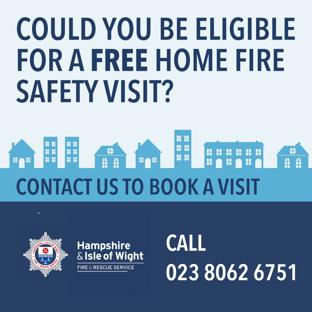 An advert for home fire safety checks.