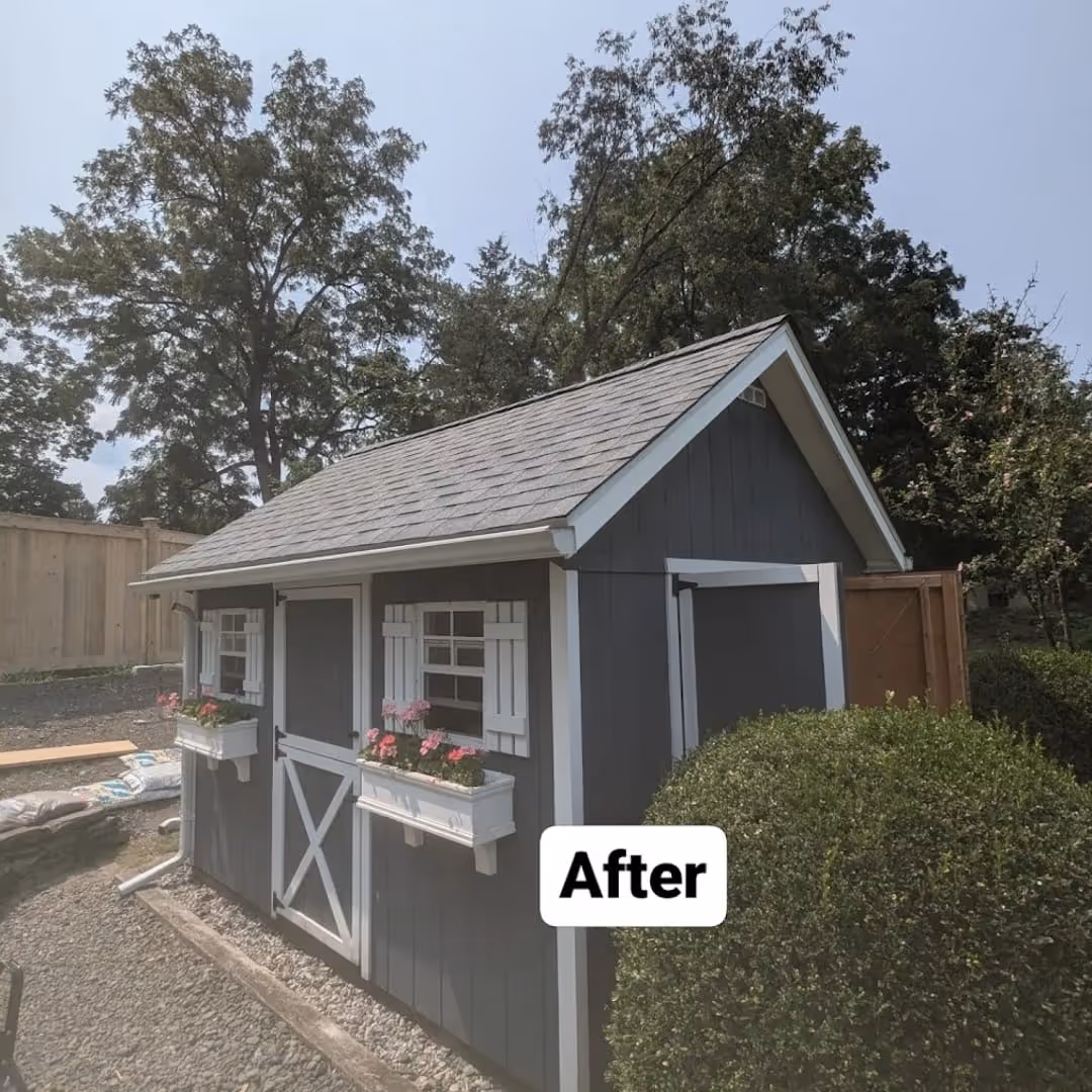 Shed roof replacement in Warwick, NY
