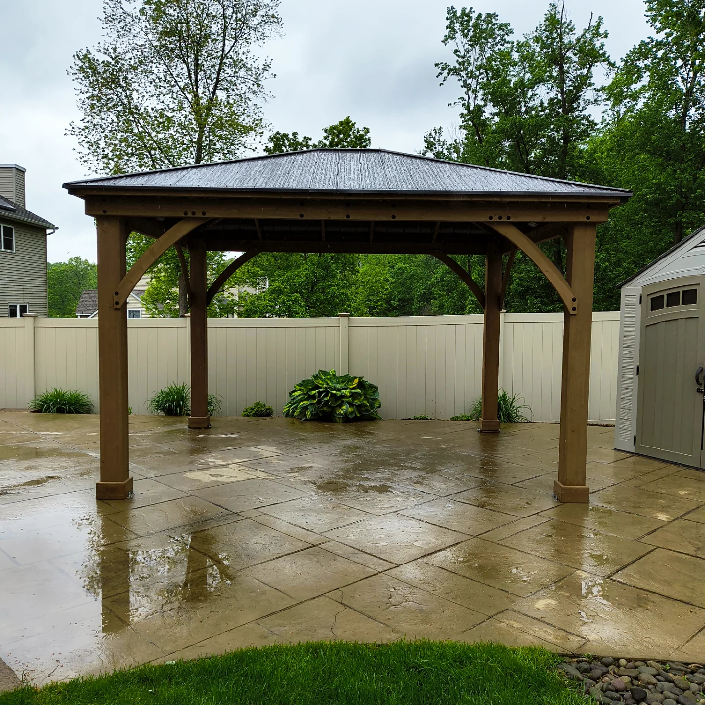 Yardistry Gazebo installation in Warwick, NY