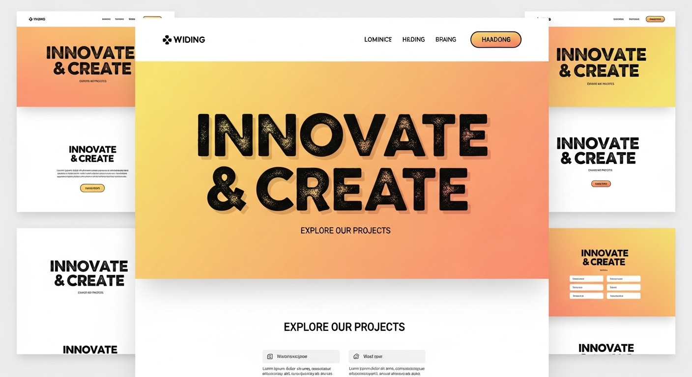 Bold, Custom Typography