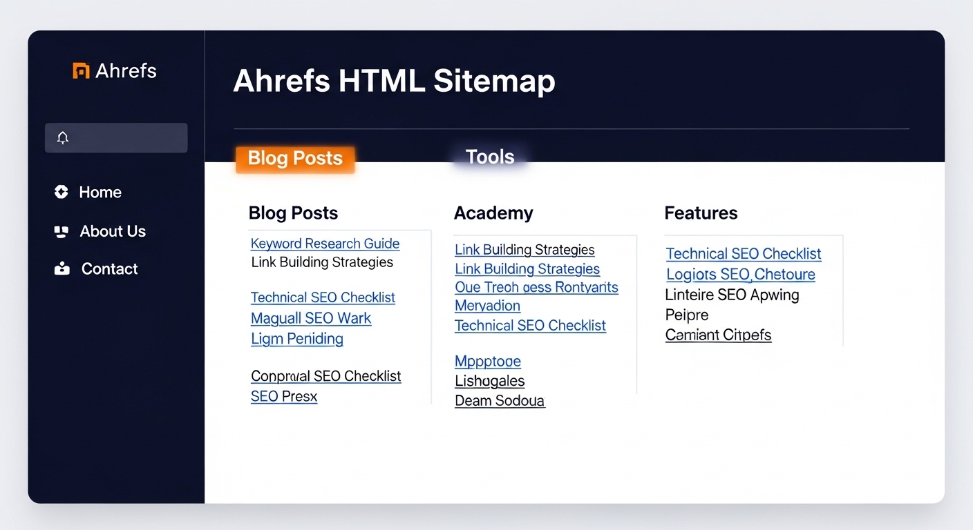 Ahrefs HTML Sitemap