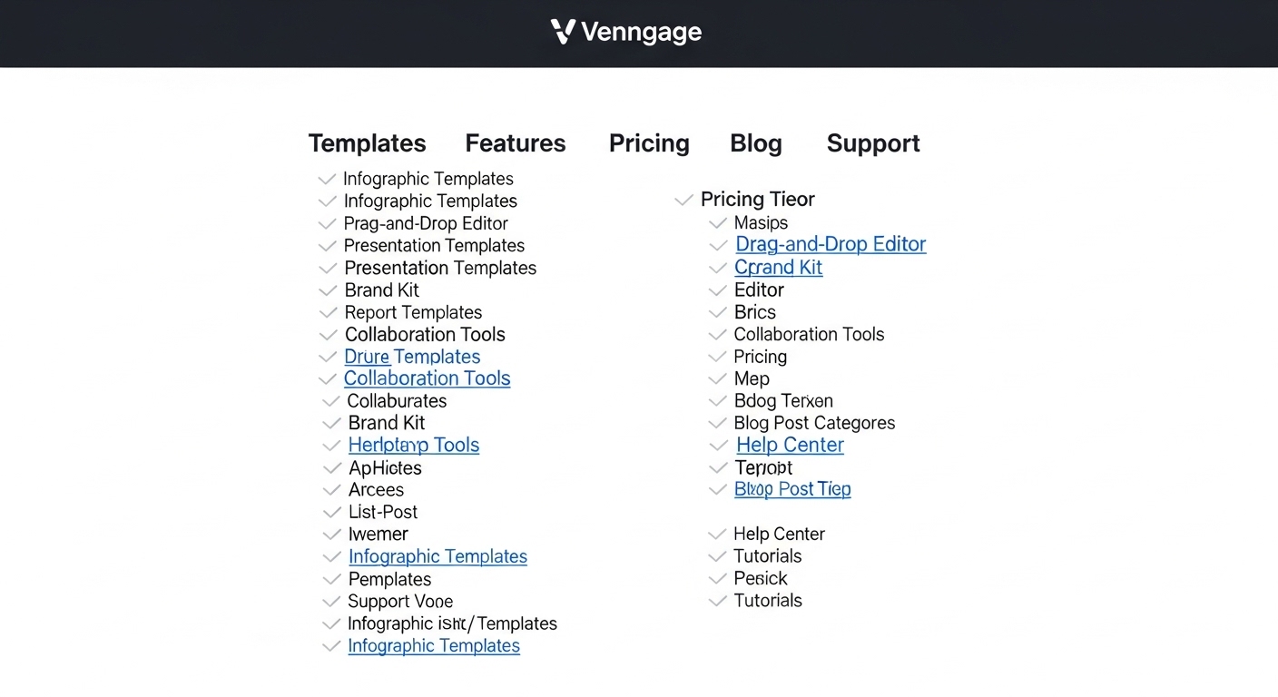Venngage HTML Sitemap