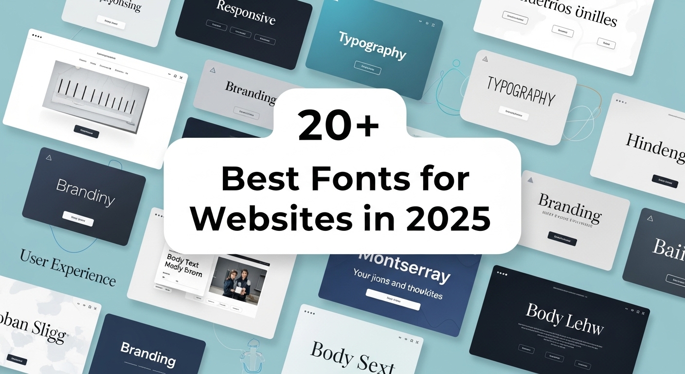 20+ Best Fonts for Websites in 2025