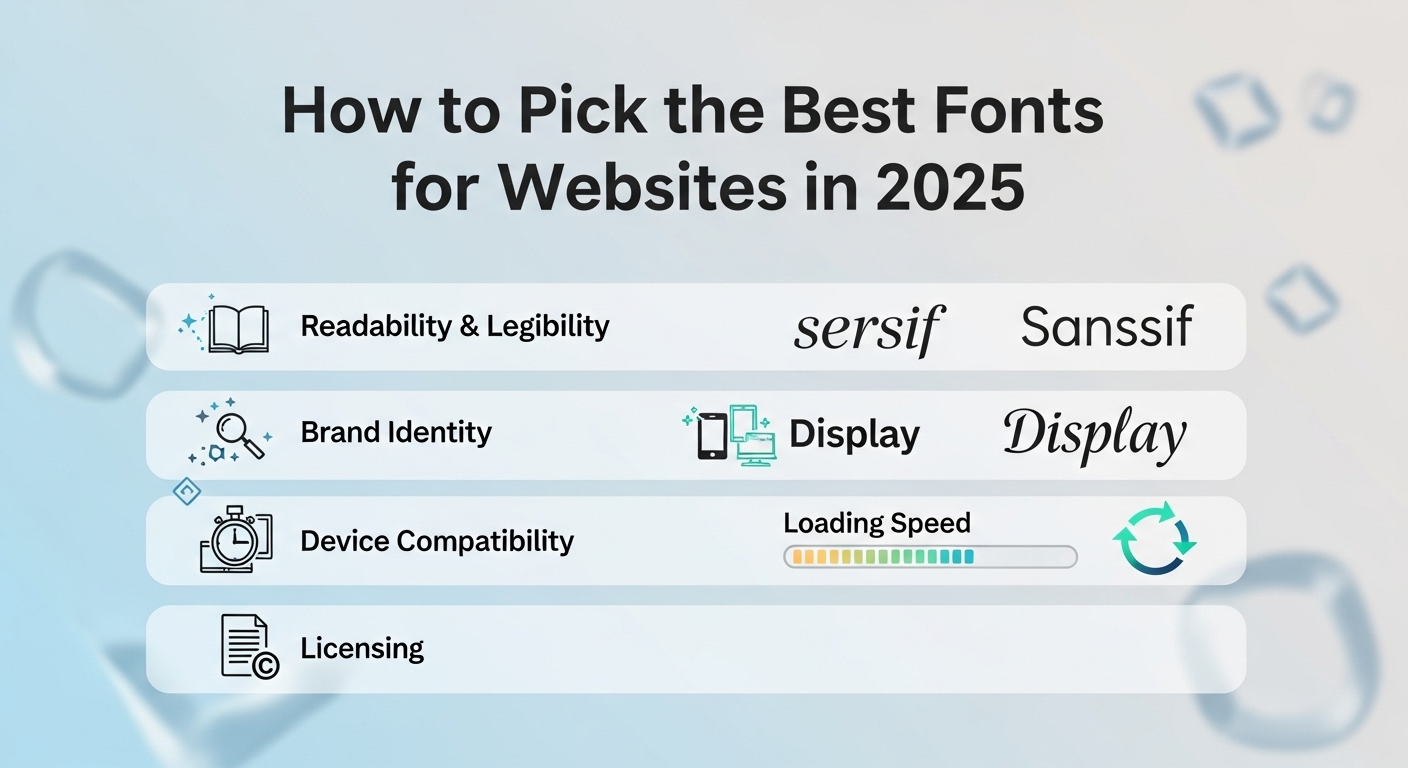 How to Pick the Best Fonts for Websites in 2025