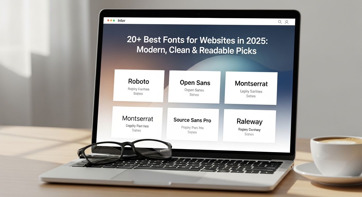 20+ Best Fonts for Websites in 2025: Modern, Clean & Readable Picks