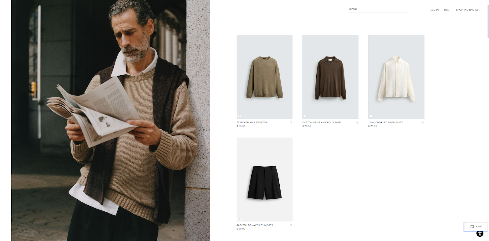 Zara B2C product page