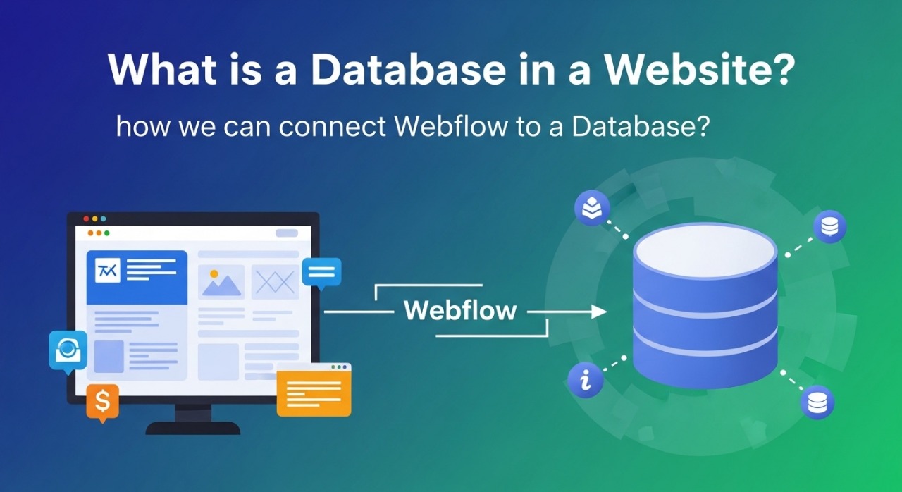 What is Database in a Website and how can we connect Webflow to a Database?