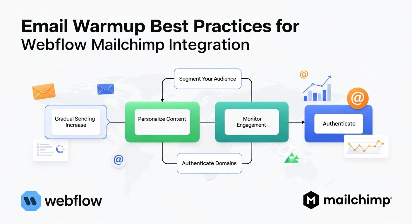 Email Warmup Best Practices for Webflow Mailchimp Integration