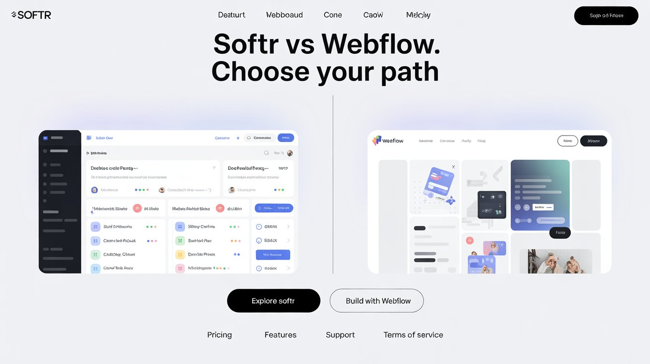 Softr vs Webflow What is Softr, How to Embed Softr, and What's the Softr Pricing