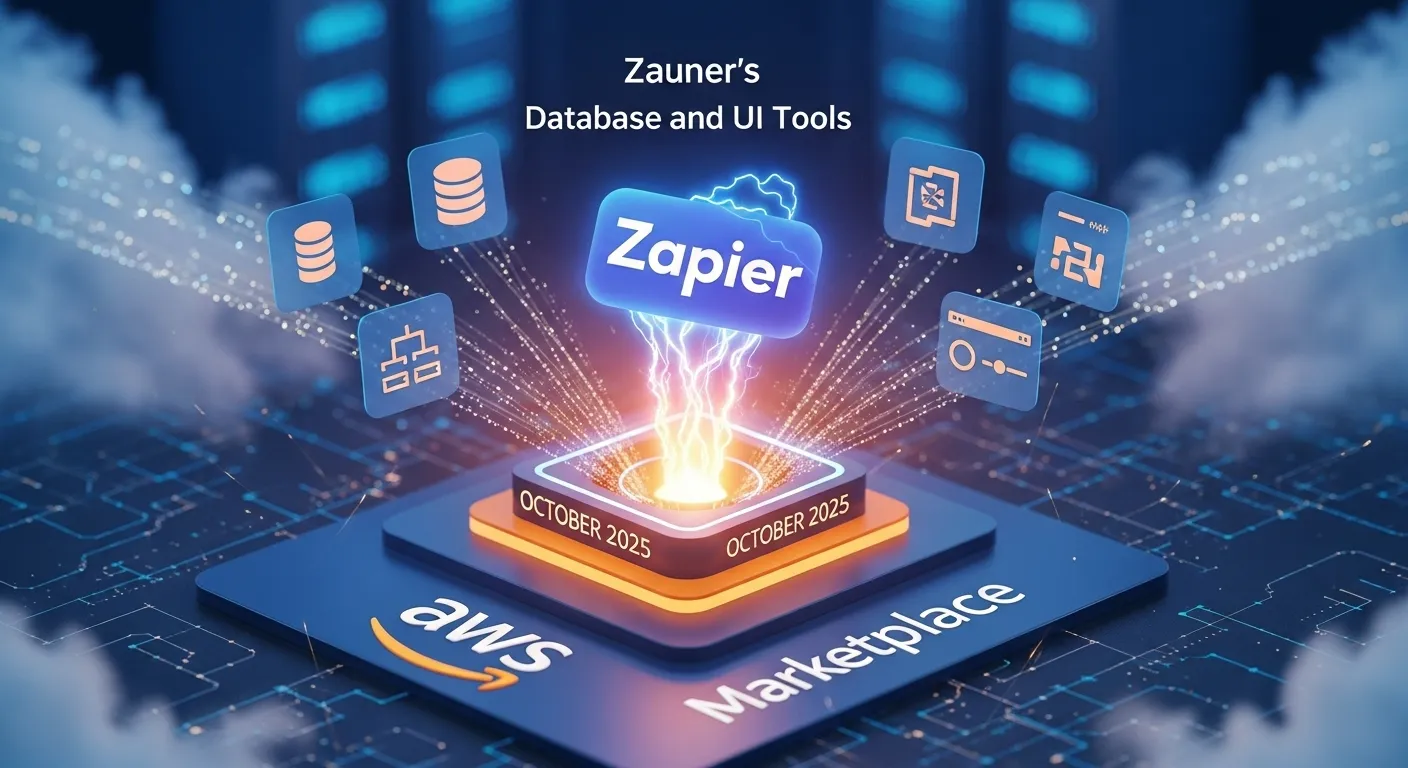Zapier (October 2025) Launches on AWS Marketplace, Expands Automation with Database and UI Tools