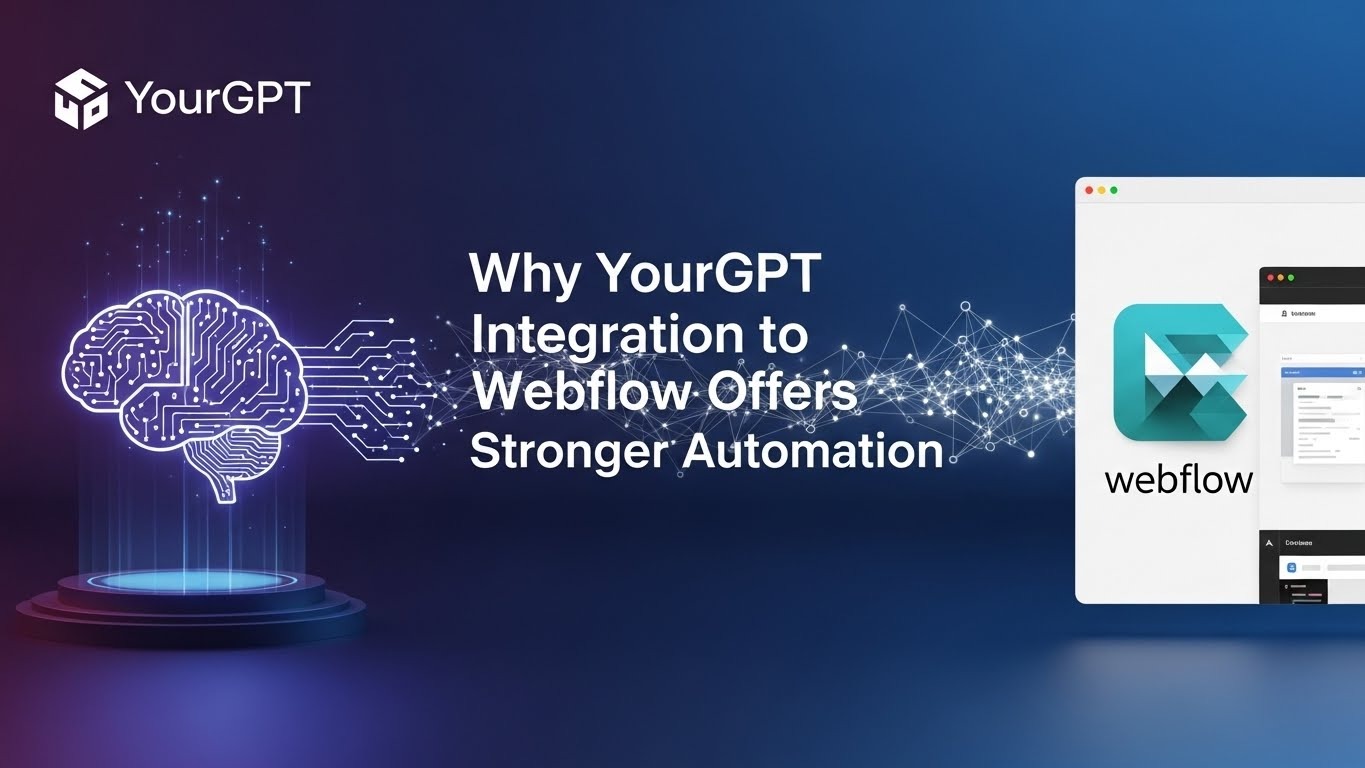 Why YourGPT Integration to Webflow Offers Stronger Automation