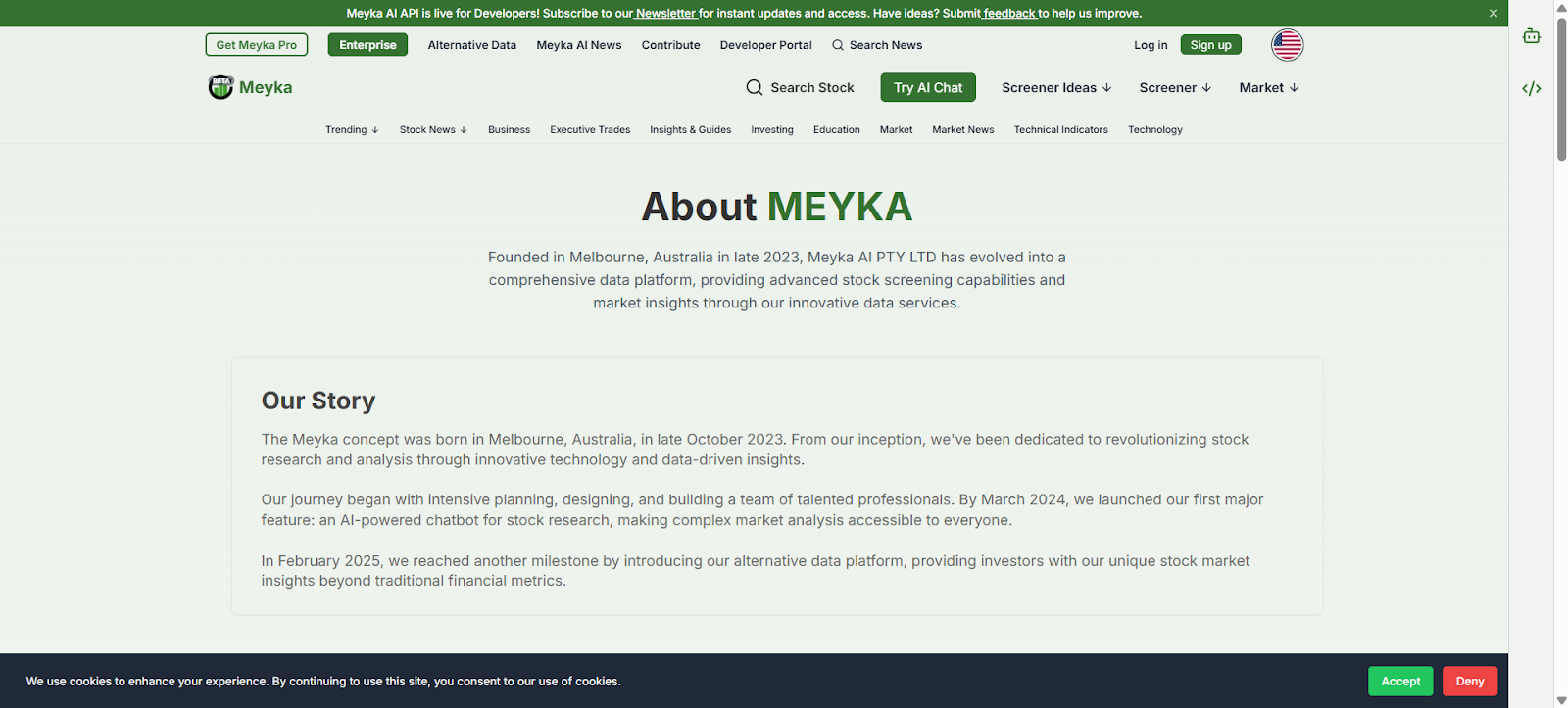 Meyka about us page