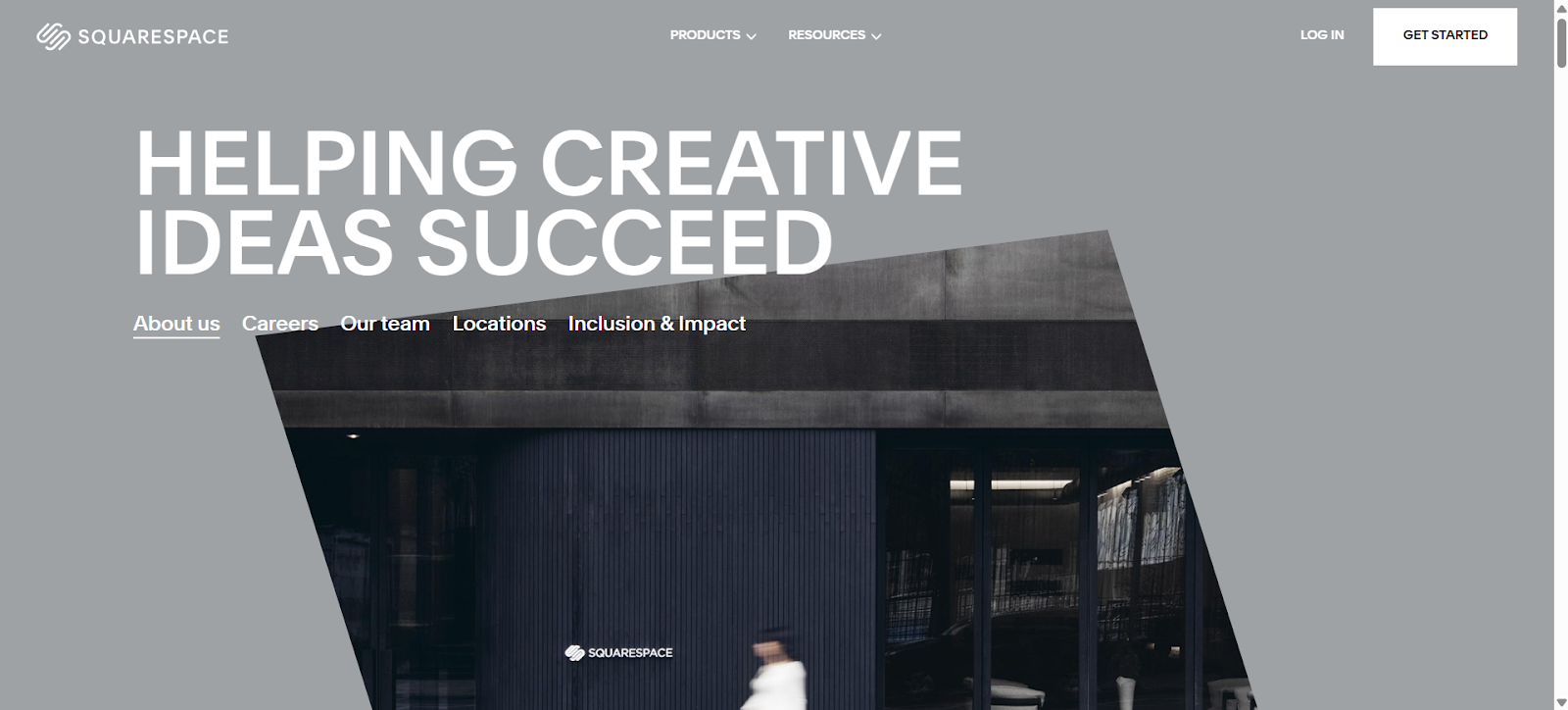 Squarespace about us page