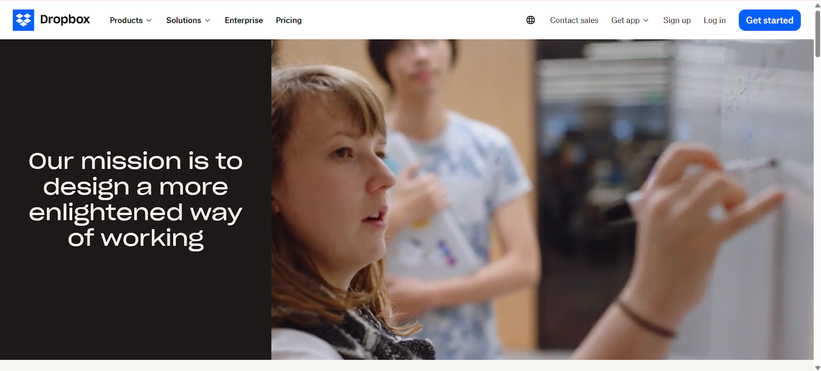 Dropbox about us page