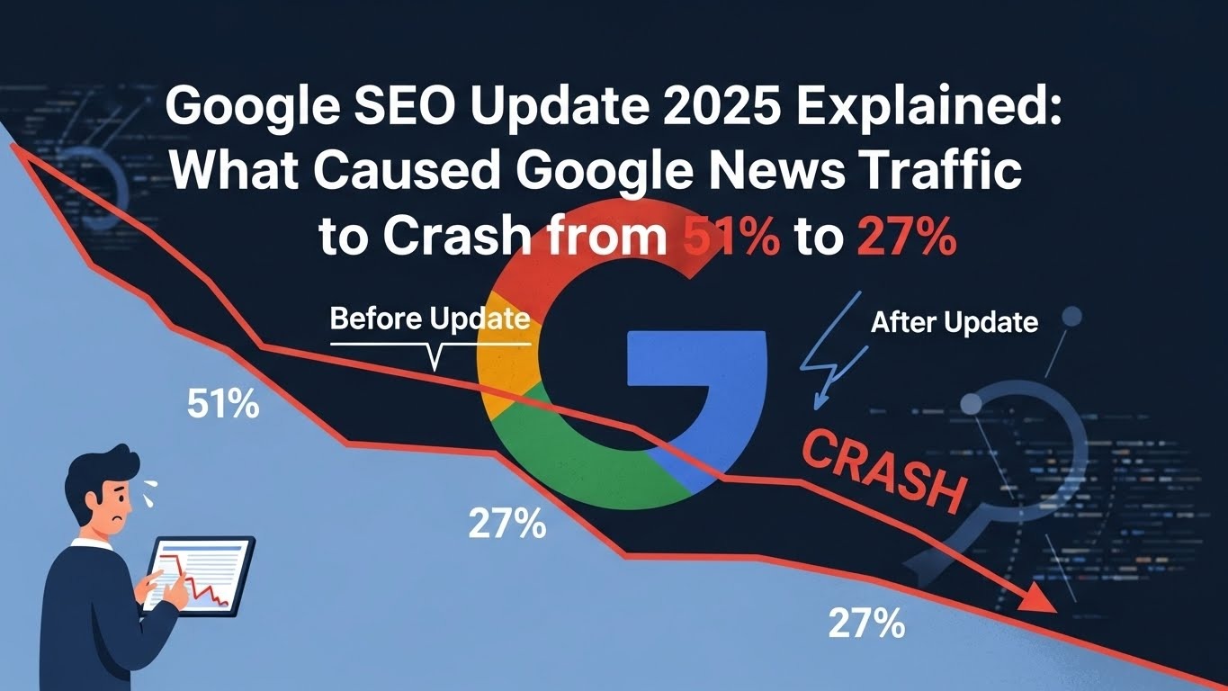 Google SEO Update 2025 Explained: What Caused Google News Traffic to Crash from 51% to 27%