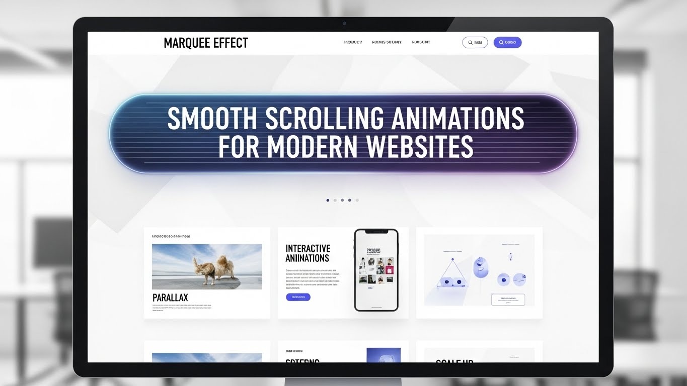 Marquee Effect Webflow Smooth Scrolling Animations for Modern Websites